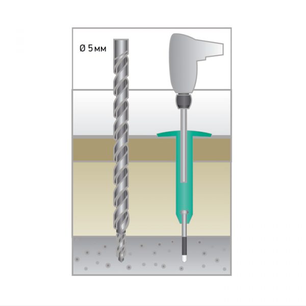 Шуруп по бетону KLA - 150 NO для Croco Ruspert