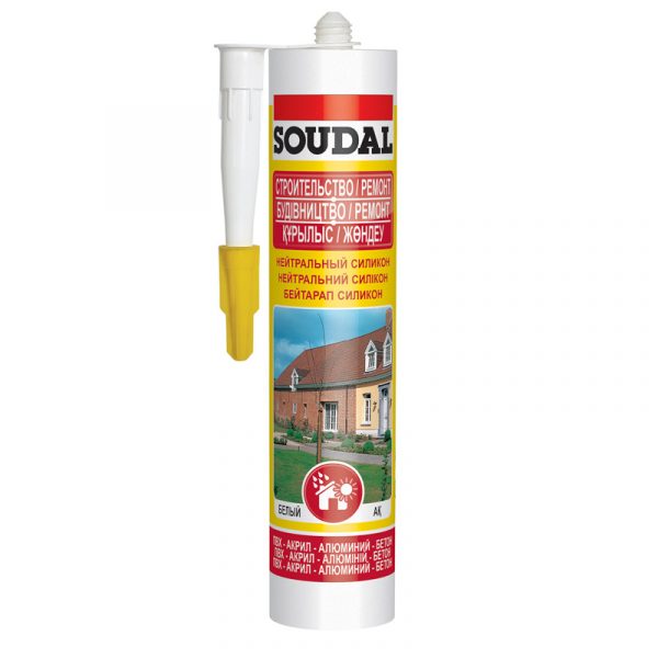 Soudal нейтральный силиконовый герметик бесцветный (280 мл) 1 Soudal нейтральный силиконовый герметик бесцветный (280 мл)