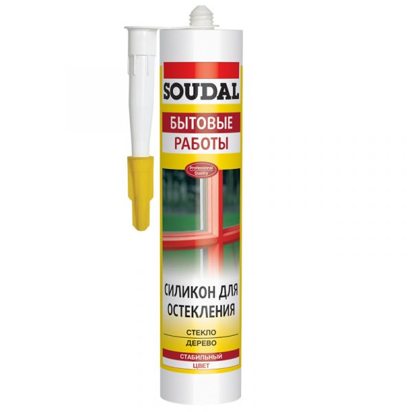 Soudal силикон для остекления бесцветный (280 мл)