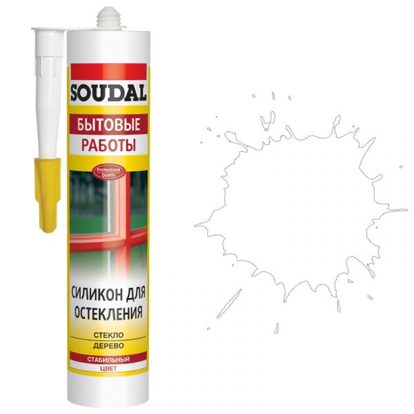 Soudal силикон для остекления белый (280 мл)