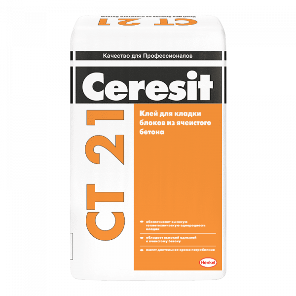 Клей для ячеистого бетона (Зима) Ceresit СТ 21 25 кг