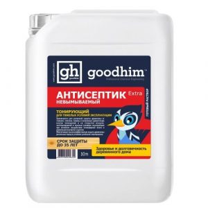Антисептик невымываемый для тяжелых услов.эксплуат. (тонирующий) goodhim-Extra, 5л