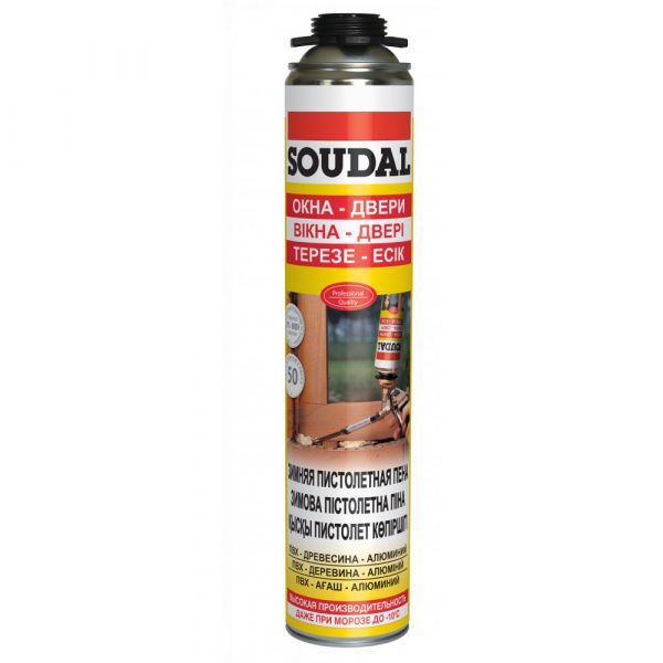 Soudal Изоляционная зимняя пена пистолетная (750 мл)