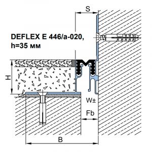 Deflex E 446/a-020 с гладкой вставкой 35