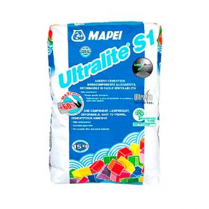 Цементный клей Ultralite S1 белый