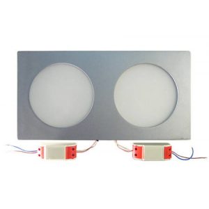 Сверхтонкий светодиодный светильник LEDcraft Downlight Белый Прямоугольный 350*180*20 20 Ватт Теплый белый