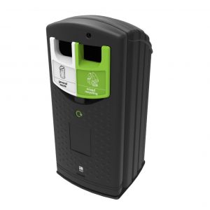 Урна для раздельного сбора мусора с ключем Envirobank 81425 WRAP-SLOT-140 -LOK