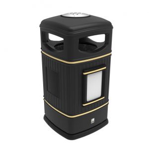 Уличный бак с замком Heritage Square Hooded 81705