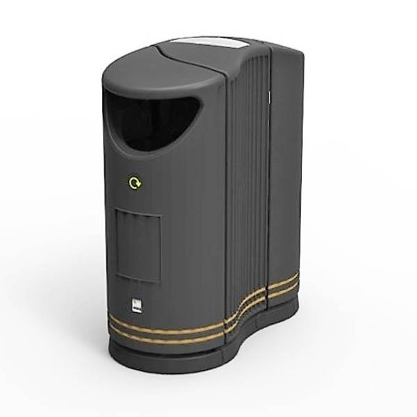 Урна для мусора с ключем TwinBin 81498 combi litter/recycling