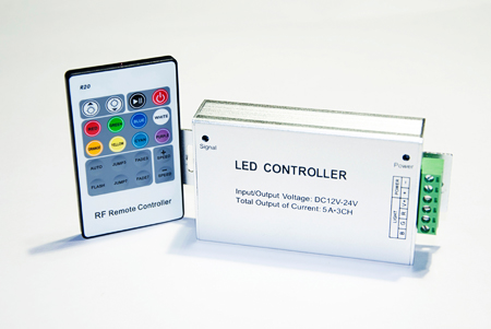 RGB RF контроллер LEDcraft с функцией диммирования 16 кнопок 1 RGB RF контроллер LEDcraft с функцией диммирования 16 кнопок