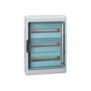 Распределительный шкаф Legrand Plexo³, 18 мод., IP65, навесной, пластик, дверь, с клеммами