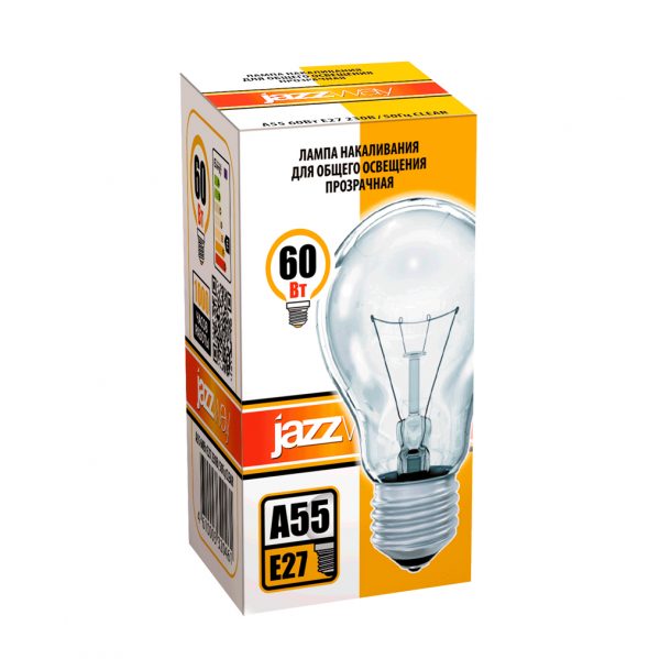 Лампа накаливания A55 A55240V40WE27 clear 2 Лампа накаливания A55 A55240V40WE27 clear