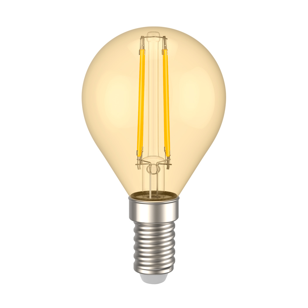 Лампа светодиодная G45 шар золото 5Вт 230В 2700К E14 серия 360° IEK