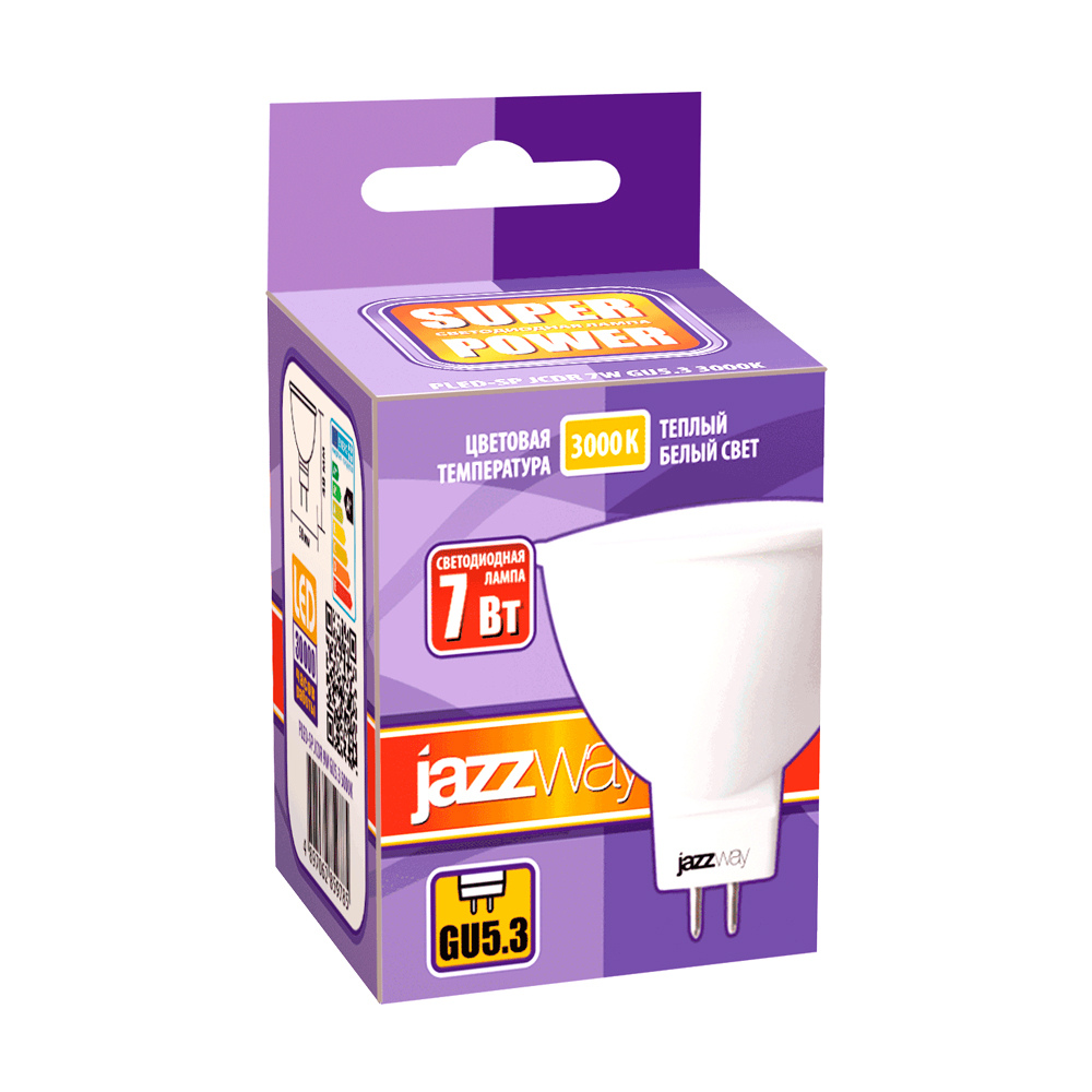 Лампа светодиодная POWER PLED-SPJCDR7W GU5.33000K