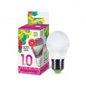 Лампа светодиодная LED-ШАР-std 10Вт 230В Е27 6500К 900Лм ASD