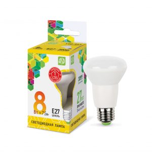 Лампа светодиодная LED-R63-std 8Вт 230В Е27 3000К 720Лм ASD