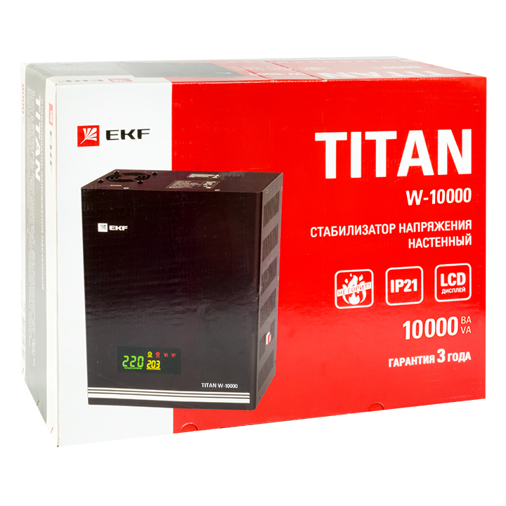 Стабилизатор напряжения настенный TITAN W-10000 EKF PROxima