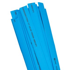 Термоусаживаемая трубка ТУТ нг 12/6 синяя в отрезках по 1м EKF PROxima