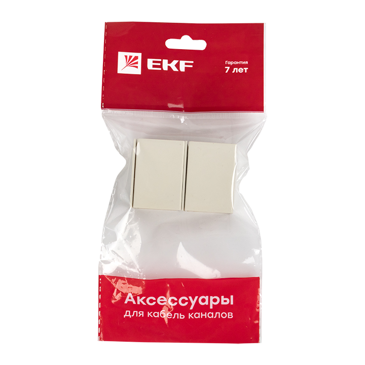 Соединитель (25х25) (4 шт) Plast EKF PROxima Белый