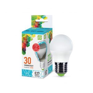 Лампа светодиодная LED-ШАР-std 3.5Вт 230В Е27 4000К 320Лм ASD