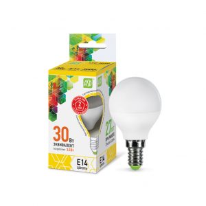 Лампа светодиодная LED-ШАР-std 3.5Вт 230В Е14 3000К 320Лм ASD
