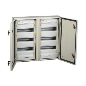 Корпус металлический распределительный ЩРн-2x36з-1 У2 IP54 PRO IEK
