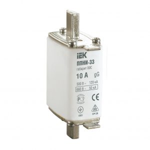 Плавкая вставка предохранителя ППНИ-33 габарит 00С 10А IEK