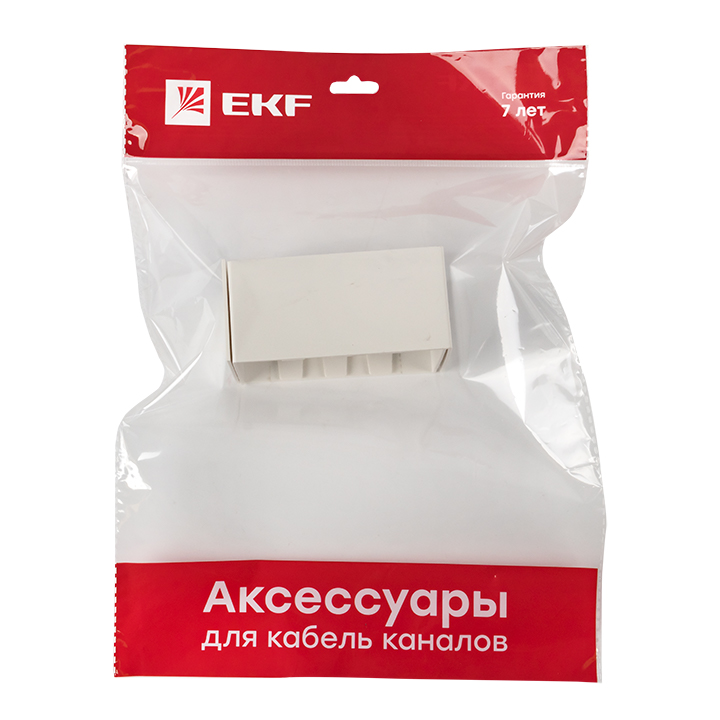 Соединитель (100х60) (2 шт) Plast EKF PROxima Белый
