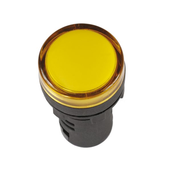 Лампа AD16DS(LED)матрица d=16мм желтый 12В AC/DC IEK