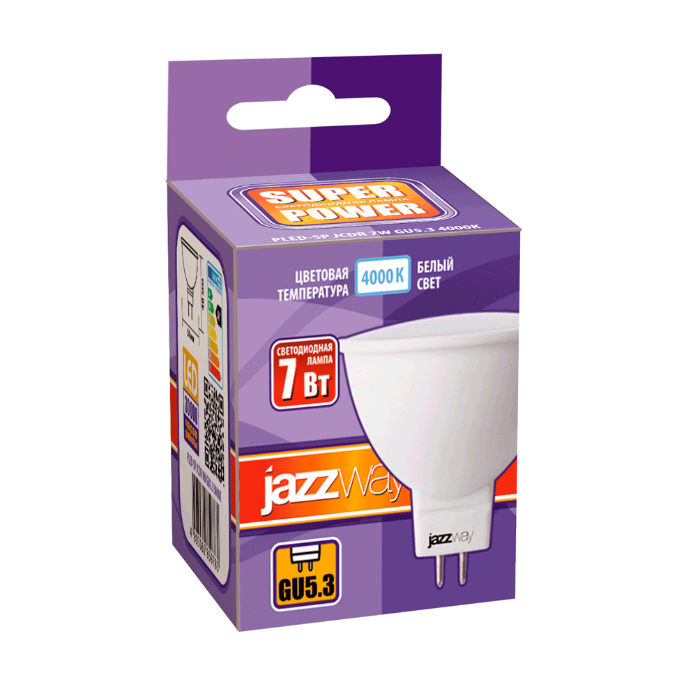 Лампа светодиодная POWER PLED-SPJCDR7W GU5.34000K