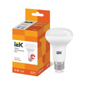 Лампа светодиодная R63 рефлектор 8Вт 230В 3000К E27 IEK