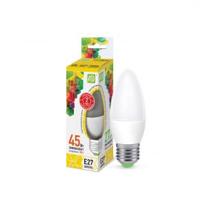 Лампа светодиодная LED-СВЕЧА-std 5Вт 230В Е27 3000К 450Лм ASD