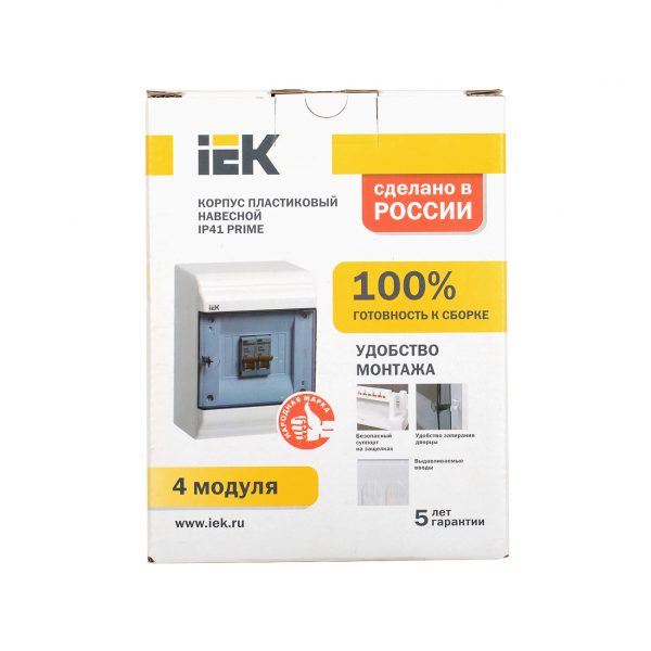 Бокс ЩРН-П-6 модулей навесной пластик IP41 PRIME IEK