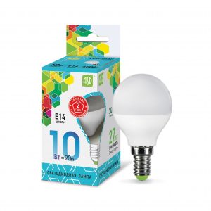 Лампа светодиодная LED-ШАР-std 10Вт 230В Е14 4000К 900Лм ASD