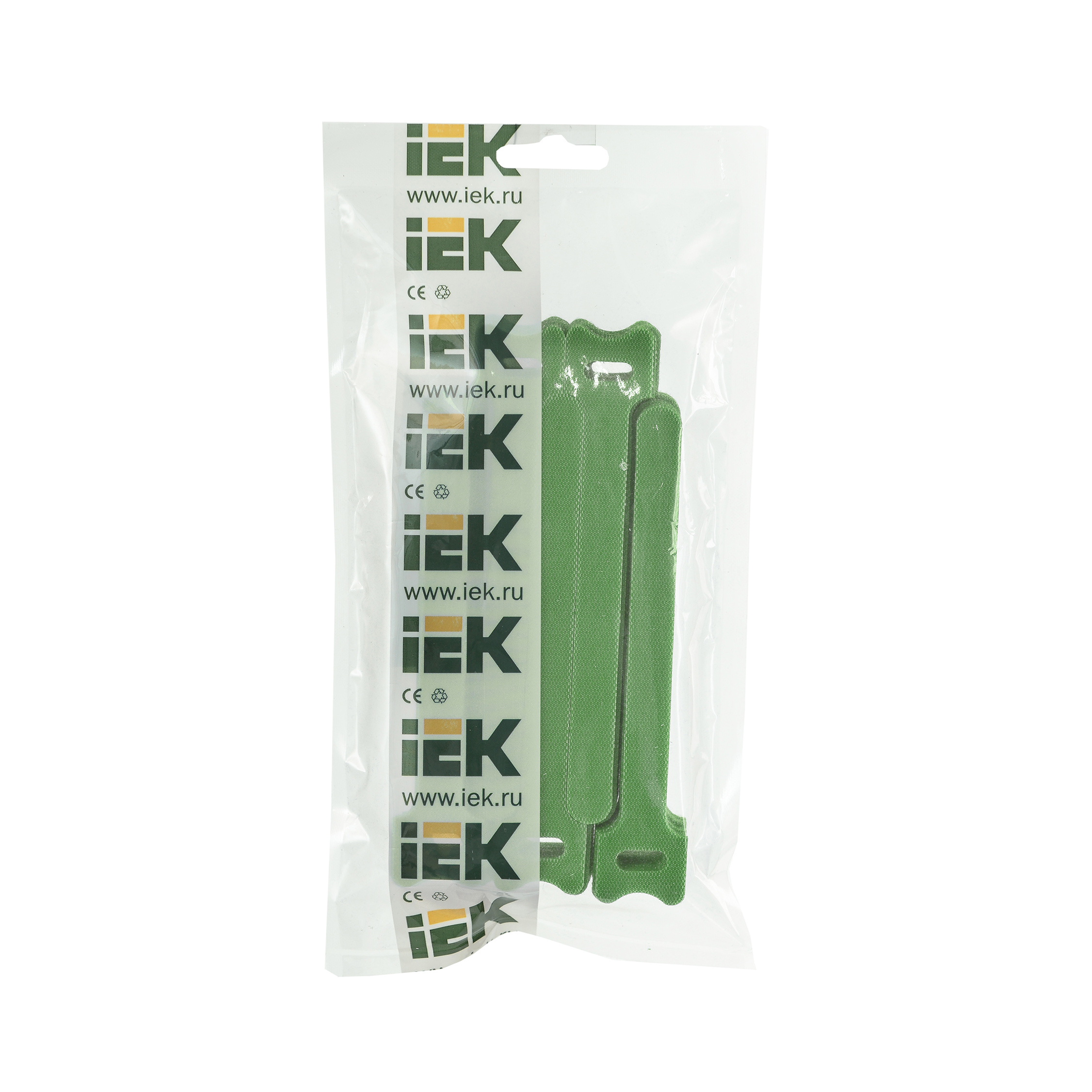 Хомут-липучка ХКл 14х135мм зеленый (100шт) IEK