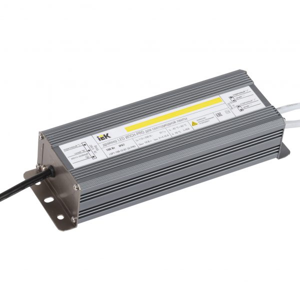Драйвер LED ИПСН-PRO 100Вт 12В блок-шнуры IP67 IEK