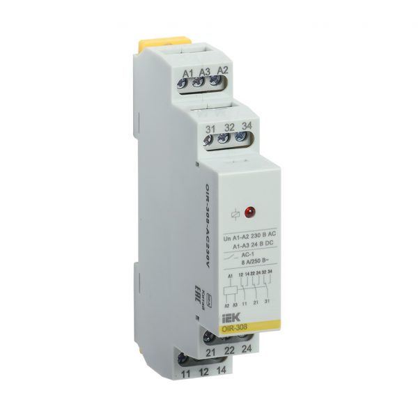 Реле промежуточное модульное OIR 3 контакта 8А 230В AC IEK