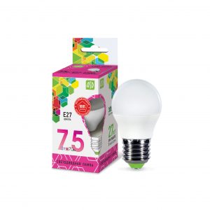 Лампа светодиодная LED-ШАР-std 7.5Вт 230В Е27 6500К 675Лм ASD