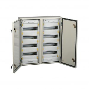 Корпус металлический распределительный ЩРн-2x48з-1 У2 IP54 PRO IEK