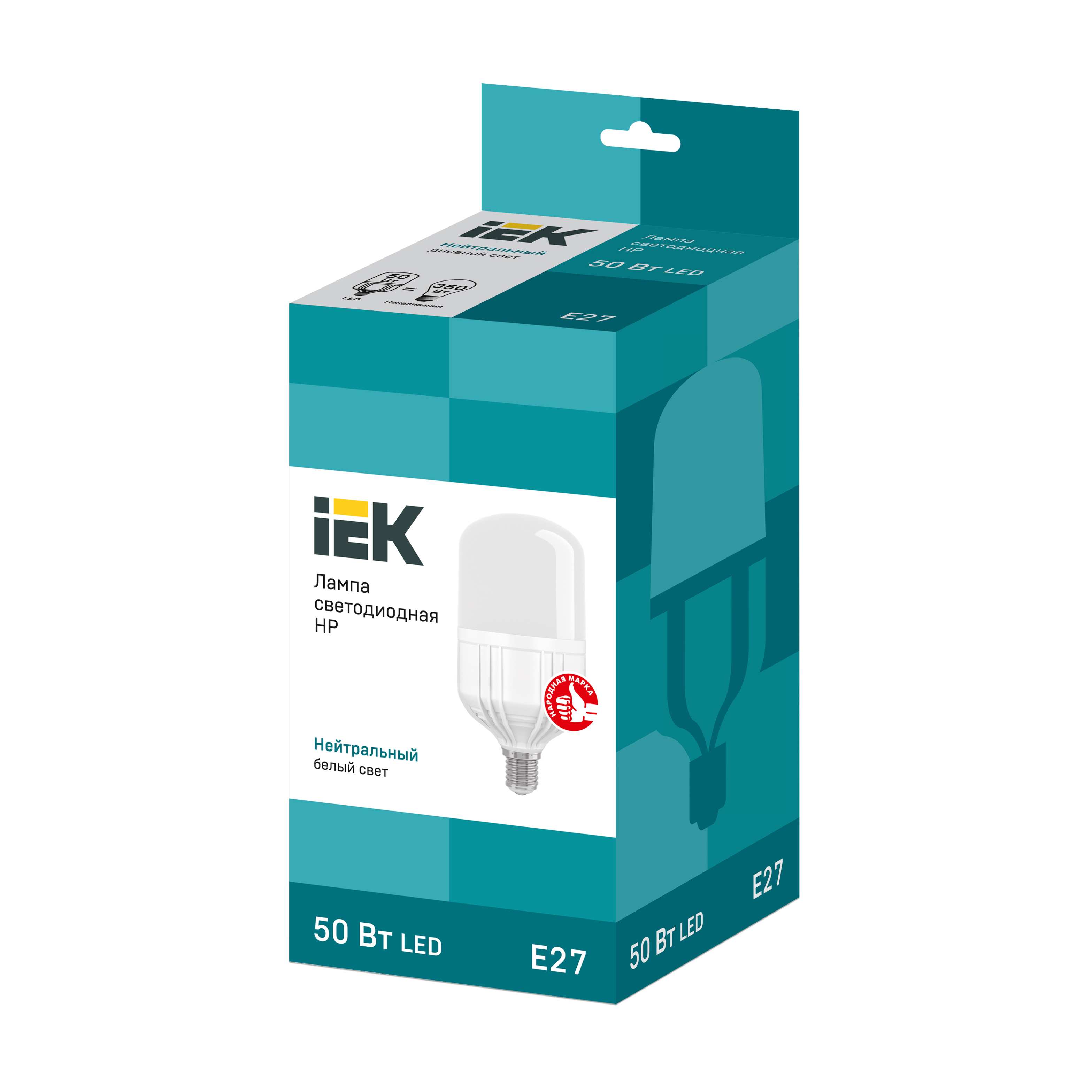 Лампа светодиодная HP 50Вт 230В 4000К E27 IEK