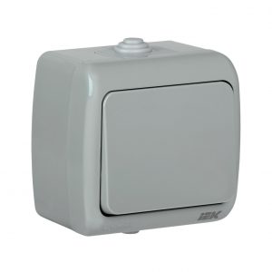 Выключатель 1-клавишный для открытой установки ВС-20-1-0-А 10А IP54 AQUATIC IEK