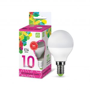 Лампа светодиодная LED-ШАР-std 10Вт 230В Е14 6500К 900Лм ASD