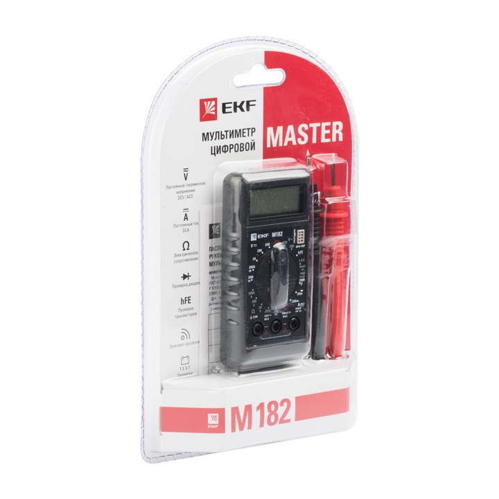 Мультиметр цифровой M182 EKF Master