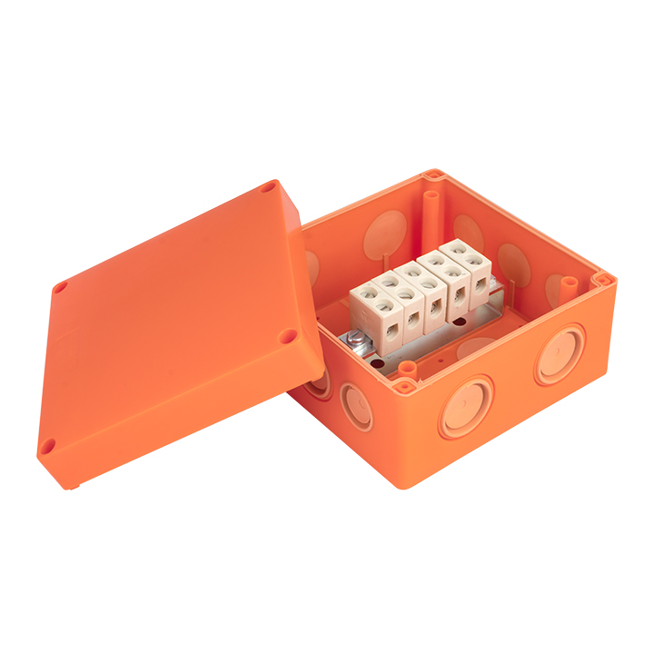 Коробка распаячная огнестойкая (126х126х74) 5 кк/1,5-10мм²/12 мв IP66 EKF PROxima