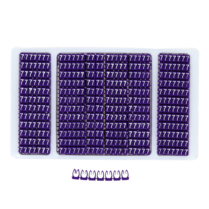Кабельный маркер 2,5кв.мм "3" оранжевый (к-1000ед) EKF PROxima