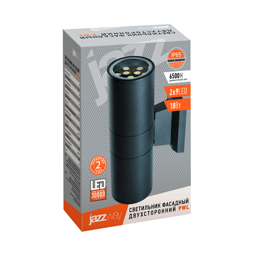 Светильник светодиодный фасадный PW L PW L-245110/24D2x9W 6500K BL IP65