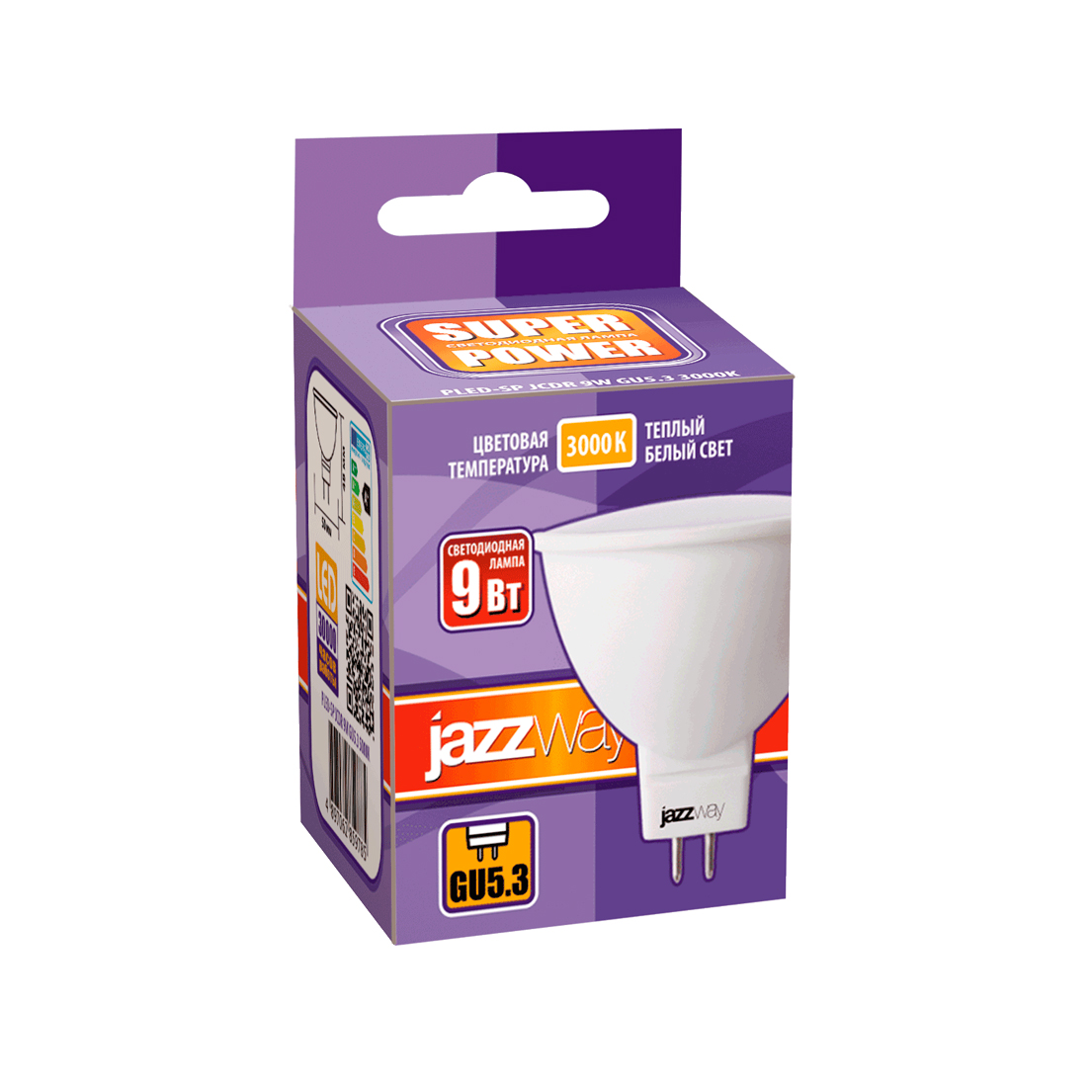 Лампа светодиодная POWER PLED-SPJCDR9W GU5.33000K