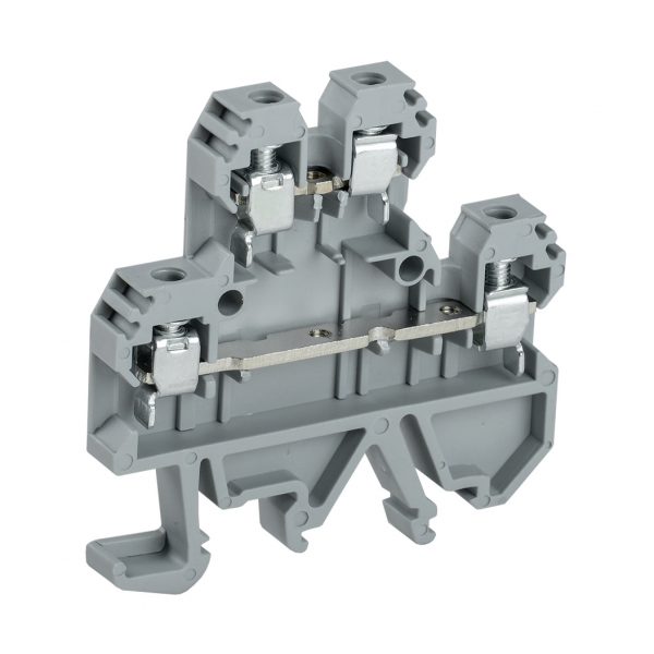 Клемма винтовая КВИ-4-2L двухуровневая 4мм2 серая IEK - купить по ...