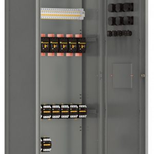Панель распределительная ВРУ-8503 2Р-103-30 рубильник 1х250А выключатели автоматические 3Р 16х63А IEK