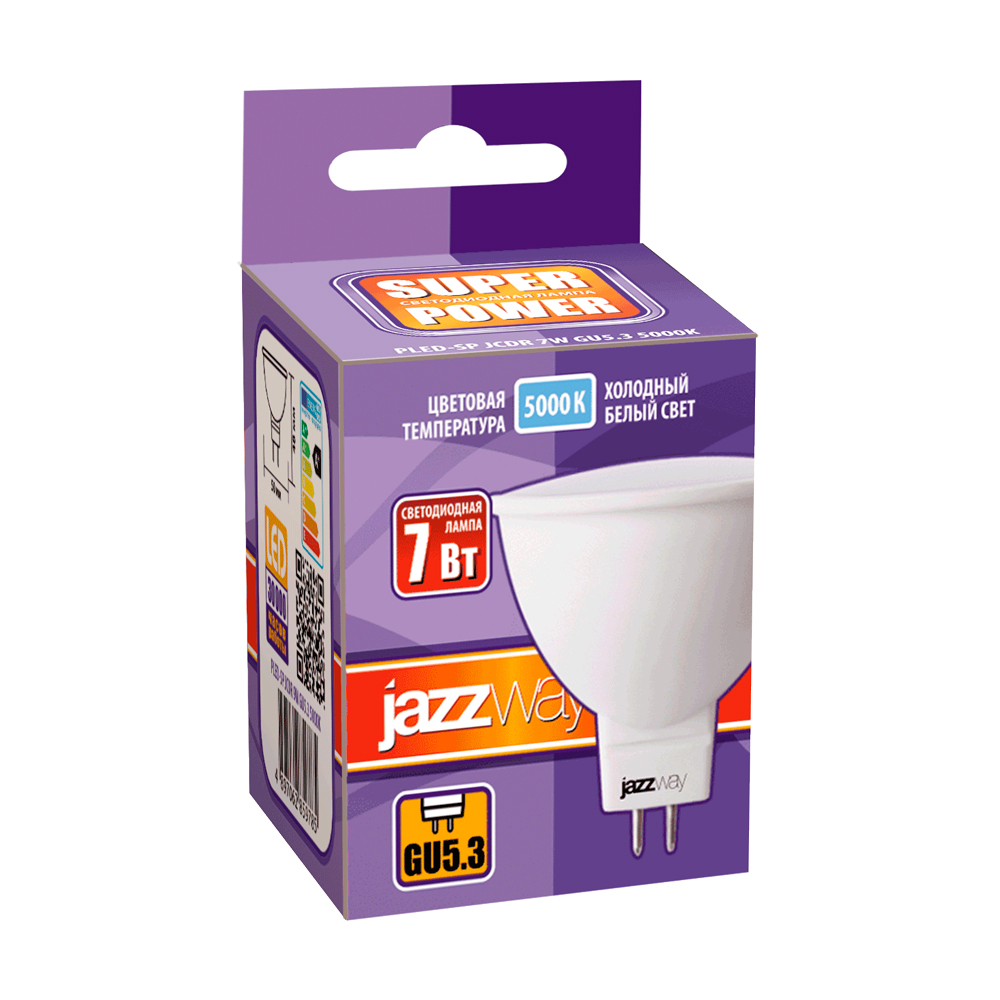 Лампа светодиодная POWER PLED-SPJCDR7W GU5.35000K